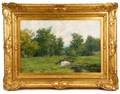 Olive Parker Black Spring Landscape Oil