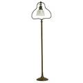 Handel floor lamp patinated bronze base with associated shade late 19th c stamped mark 55 12