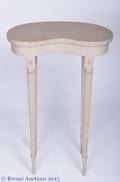 Painted Provincial Style Kidney Side Table