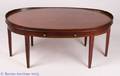 Federal Style Mahogany Oval Coffee Table