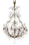 Palatial Bronze  Crystal 12 Light Chandelier