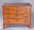 Tiger Maple Chippendale Style Dresser