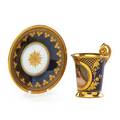Royal vienna porcelain cup and saucer portrait of a young woman reveuse ca 1900 signed donath titled and numbered with beehive mark cup 3 34