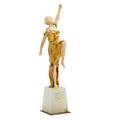 Georges omerth french 18951925 gilt bronze and ivory sculpture of a dancer on onyx base signed omerth stamped 6903 10 14