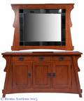 Arts  Crafts Style Dresser w Mirror