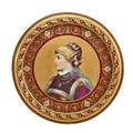 Vienna style porcelain charger after a portrait by jacques berger ca 1900 framed signed w menzler 15 12