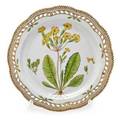 Royal copenhagen flora danica porcelain charger painted with a cowslip 20th c marked 14 dia