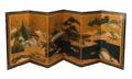 Kano School Hand Painted Screen Edo Period