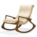 Vladimir kagan b 1927 vladimir kagan designs inc contour rocking chair no 175f usa 1970s sculpted walnut wool unmarked 38 x 31 12 x 43