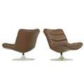 Geoffrey harcourt b 1935 artifort pair of lounge chairs france 1970s enameled steel leather manufacturers labels 25 x 28 x 28