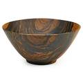 Bob stocksdale 1913  1993 turned macassar ebony bowl warren in 1984 signed and dated 6 14 x 13 12