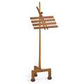 Roy superior adjustable music stand williamsburg ma 1980 hickory cherry rosewood signed r superior williamsburg mass 1980 as shown 59 12 x 18 12 x 15