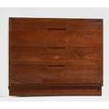 George nakashima 1905  1990 nakashima studios walnut fourdrawer dresser new hope pa 1956 faintly signed with clients name 30 x 36 x 19 12 provenance copy of original order card and l