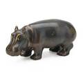Gunnar nylund 1904  1997 rorstrand glazed stoneware hippopotamus sweden 1950s incised with rorstrand markgnsweden 4 14 7 12 x 3 provenance the lillian hoffman collection