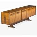 Martin eisler 1913  1977 carlo hauner 1927  1997 forma large brazilian rosewood cabinet italybrazil 1950s unmarked 31 14 x 98 x 17 14