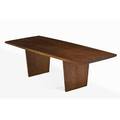 George nakashima 1905  1990 nakashima studios exceptional minguren iii dining table new hope pa 1977 1977 figured walnut single slab top walnut signed with clients name 28 34 x 96 x 4