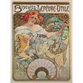 Alphonse mucha 1860  1939 color lithograph advertisement biscuits lefevreutile france 1897 framed and matted signed in image image 23 12 x 17 provenance barry friedman