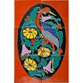 Catalina sixtile glazed ceramic panel of bird and flowers california ca 1930 four stamped catalina 17 12 x 12 x 12 total literature california tile the golden era 19101940 acme to han