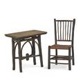 Old hickory chair co attr rustic table and chair usa ca 1920 unmarked table 30 x 30 x 18