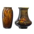 Amelia sprague 1870  1951 laura fry 1857  1943 rookwood two early standard glaze light vases with floral decoration cincinnati oh 18851891 both marked and signed 6 tall ea provenance