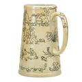 Edward pope cranch 1809  1892 rookwood glazed stoneware tankard incised with drinking narrative cincinnati oh 1887 flame mark286sepc 8 x 5 provenance the lillian hoffman collection