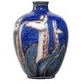 Jens jensen 1898  1978 jewel porcelain vase with antelopes cincinnati oh 1933 flame markxxxiii6317cartists cipher 7 x 4 34 provenance the lillian hoffman collection