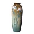 Ed diers 1870  1947 rookwood iris glaze vase with carnations cincinnati oh 1910 flame mark x829edw 9 14 x 3 12 provenance the lillian hoffman collection