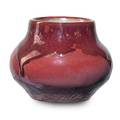 Hugh c robertson 1845  1908 dedham experimental cabinet vase dripping oxblood glaze dedham ma 18961908 signed dedham pottery hr 2 12 x 3 14 provenance the lillian hoffman collection