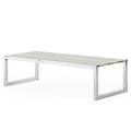 Style of milo baughman coffee table usa 1970s chromed steel marble unmarked 15 x 58 x 24