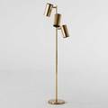 Koch and lowy brass threelight floor lamp usa 1960s unmarked 58 12 x 10 dia