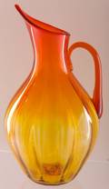 Blenko Amberina Glass Pitcher