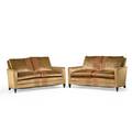 Donghia pair of love seats italyusa 1990s silk stained and lacquered mahogany unmarked 34 12 x 63 x 39
