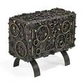 James bearden crater credenza des moines ia 2013 welded and blackened steel bronze signed b 24 12 x 30 x 14