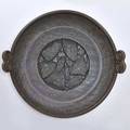 Val cushing massive stoneware twohandled charger alfred ny 1986 signed val cushing1986alfred ny 22 dia
