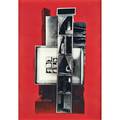 Louise nevelson american 18991988 offset lithograph and collage on red paper the drum 1966 framed signed dated and numbered 140150 chiron press nyc stamp 22 58 x 16 78 sheet