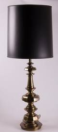 Stiffel Tall Brass Table Lamp