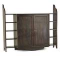 Eugene printz bookcase france 1930s stained and lacquered mahogany brass unmarked 59 12 x 71 x 17 12