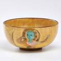 Polia pillin 1909  1992 glazed ceramic bowl depicting women birds and trees california second half 20th c signed pillin 4 12 x 9 14 dia
