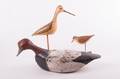 Signed Wooden Bird Sculptures Three 3
