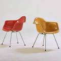Charles and ray eames herman miller pair of armchairs zeeland mi 1960s plasticreinforced fiberglass zincplated steel raised signatures 30 12 x 25 x 23 12
