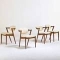 Kai kristiansen four side chairs denmark 1960s teak upholstery unmarked 29 12 x 21 12 x 22