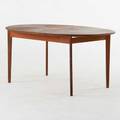 Kai kristainsen teak extension dining table 1960s unmarked table 29 x 64 x 43 one leaf 20