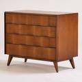 Edmund spence four drawer dresser sweden 1950s antiqued maple unmarked 41 12 x 38 12 x 20