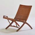 Hans wegner johannes hansen paduk and splitreed folding chair denmark 1950s branded johannes hansen  copenhagen denmark with hg logo 30 12 x 24 x 29