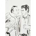Billy sullivan american b 1946 ink on paper rene and alessandro 1994 10 14 x 7 sheet