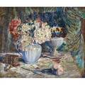 Everett lloyd bryant american 18641945 oil on linen floral still life framed signed 19 78 x 24