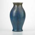 Fulper baluster form vase flemington nj ca 19161922 glazed earthenware vertical diestamped mark 16 34 x 9 dia
