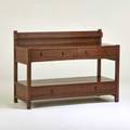 Style of gustav stickley contemporary server later 20th c quartersawn oak unmarked 44 x 60 x 24