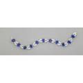 Sapphire and diamond platinum bracelet eleven links form an endless wreath 11 oval faceted bright blue sapphires approx 27 cts tw 55 marquise cut diamonds approx 10 cts tw ca 1990 6 78
