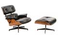 Eames Black Leather Lounge Chair  Ottoman 670671